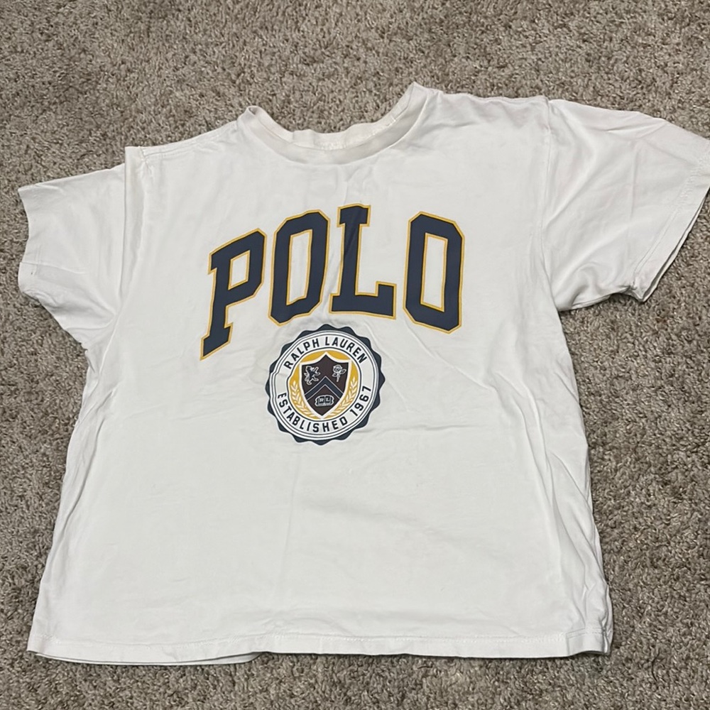 Polo by Ralph Lauren White Short Sleeve Tee with Crest